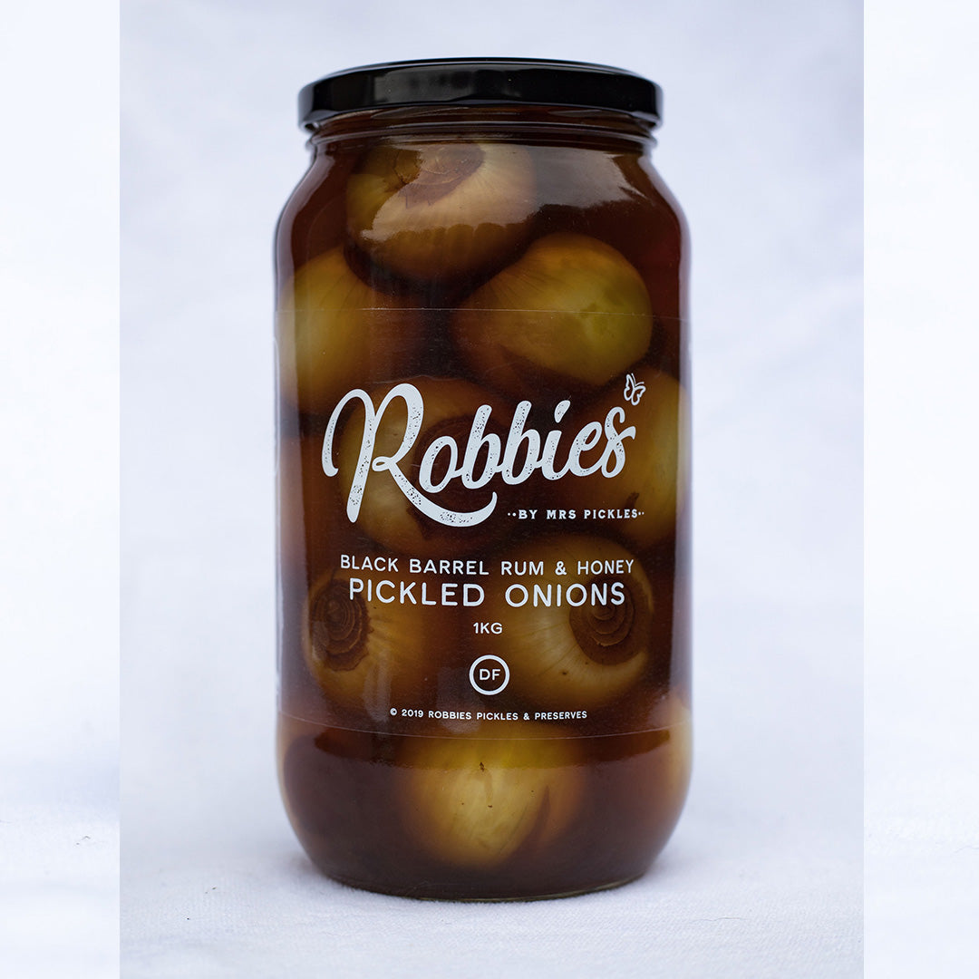 Black Barrel Rum & Honey Pickled Onions 1 KG